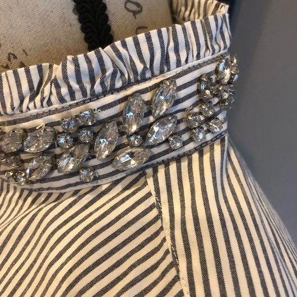 NWOT Blouse with crystal collar - Picture 3 of 4